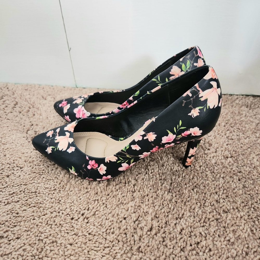 Kelly & Katie floral stilettos